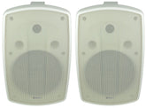 Adastra BH8 Speakers Outdoor Pair White 8" 120W 8OHM Background Sound System IP44